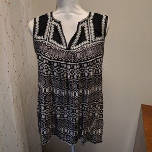 Black and white tank